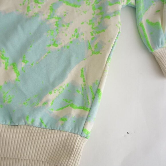 Making The Cut Neon Green Cream Paint Splatter Hooded Sweatshirt 2XL (New) - Picture 5 of 10